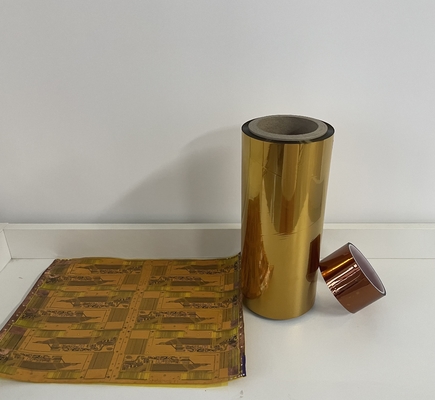 OEM Polyimide Film Roll Yellow For Adhesive Substrates And Chip Packaging